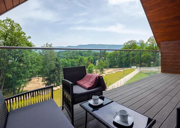 Lägenhet Aparts4u - Kras B307 Z Prywatnym Jacuzzi, Antresola I Widokiem Na Gory Szklarska Poręba