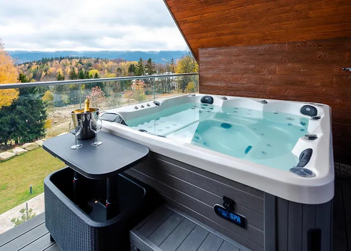 Aparts4u - Kras B307 Z Prywatnym Jacuzzi, Antresola I Widokiem Na Gory