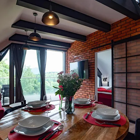 Aparts4u - Kras B307 Z Prywatnym Jacuzzi, Antresola I Widokiem Na Gory Szklarska Poręba